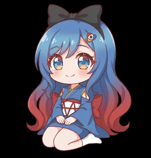 Chibi anime mascot