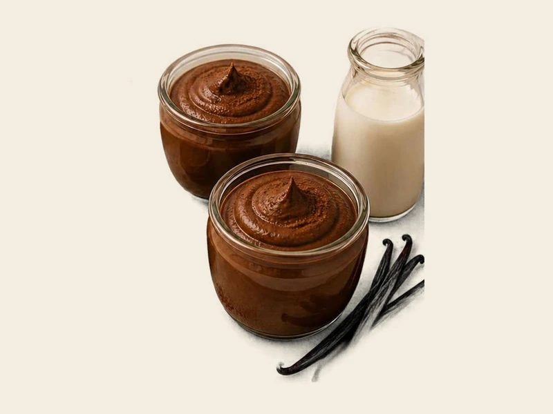 Mousse Leve de Cacau Puro com Kanten