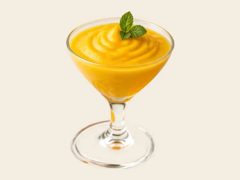 Panna Cotta Oriental de Coco e Manga Fresca
